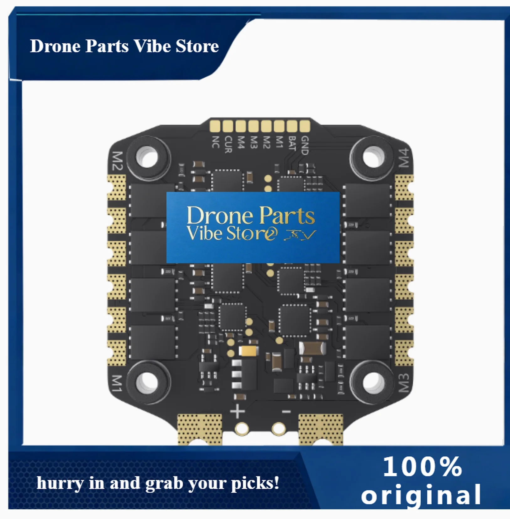 Drone PartsGEPRC TAKER F745 BT 8Bit 60A Stack 4IN1 ESC 512MB Black Box Data Analyze Record Flight Barometer Dual Gyroscope Racin
Drone PartsGEPRC TAKER F745 BT 8Bit 60A Stack 4IN1 ESC 512MB Black Box Data Analyze Record Flight Barometer Dual Gyroscope Racin