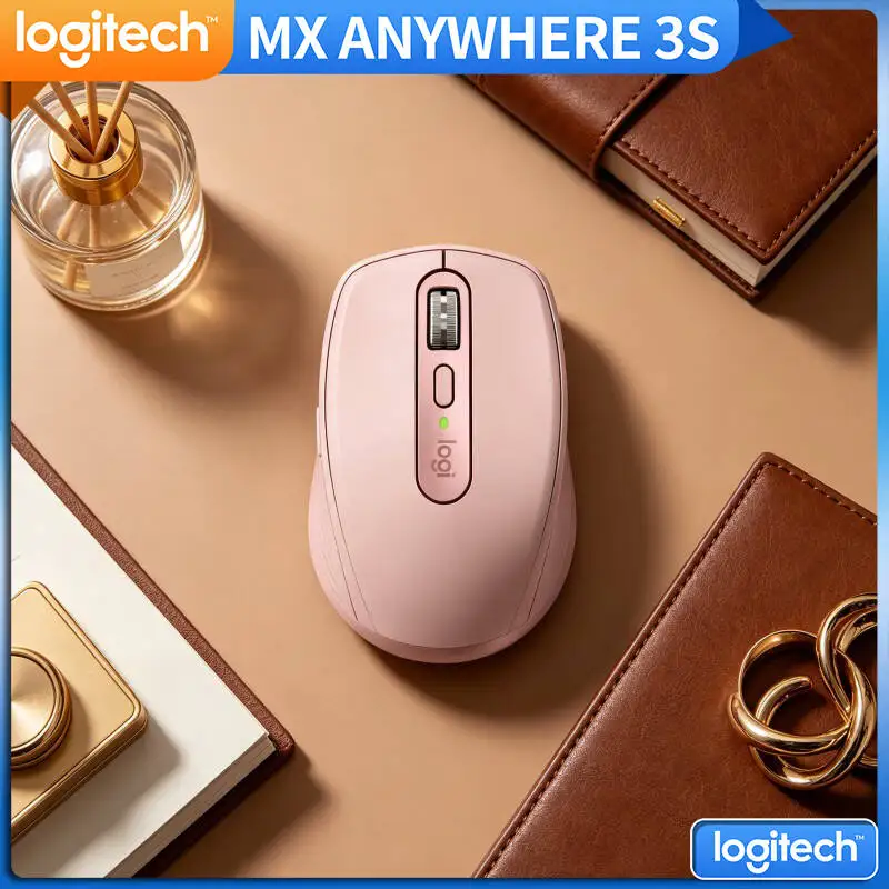 Wireless MX Anywhere 3S - 8000 DPI, Hyper-Scroll, Anti-Slip Grip, Perfect for Site Office & Field Task