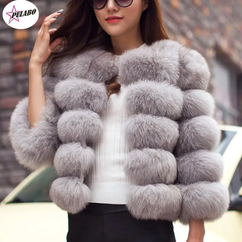 PULABO Women Coats Autumn Winter Fashion Pink Faux Fur Coat Elegant Thick Warm Outerwear Fake Fur Woman Jackets
PULABO Women Coats Autumn Winter Fashion Pink Faux Fur Coat Elegant Thick Warm Outerwear Fake Fur Woman Jackets
