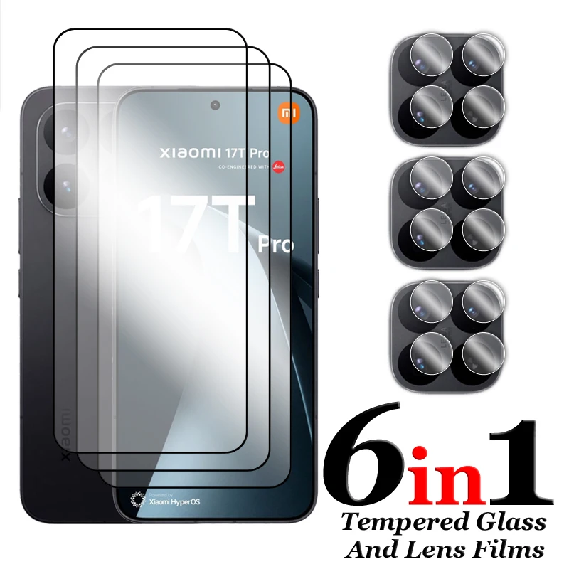 6in1 For Xiaomi 17T Pro Glass For Xiaomi 17T Tempered Glass Full Cover Screen Protector For Xiaomi 17T Pro Lens Film
6in1 For Xiaomi 17T Pro Glass For Xiaomi 17T Tempered Glass Full Cover Screen Protector For Xiaomi 17T Pro Lens Film