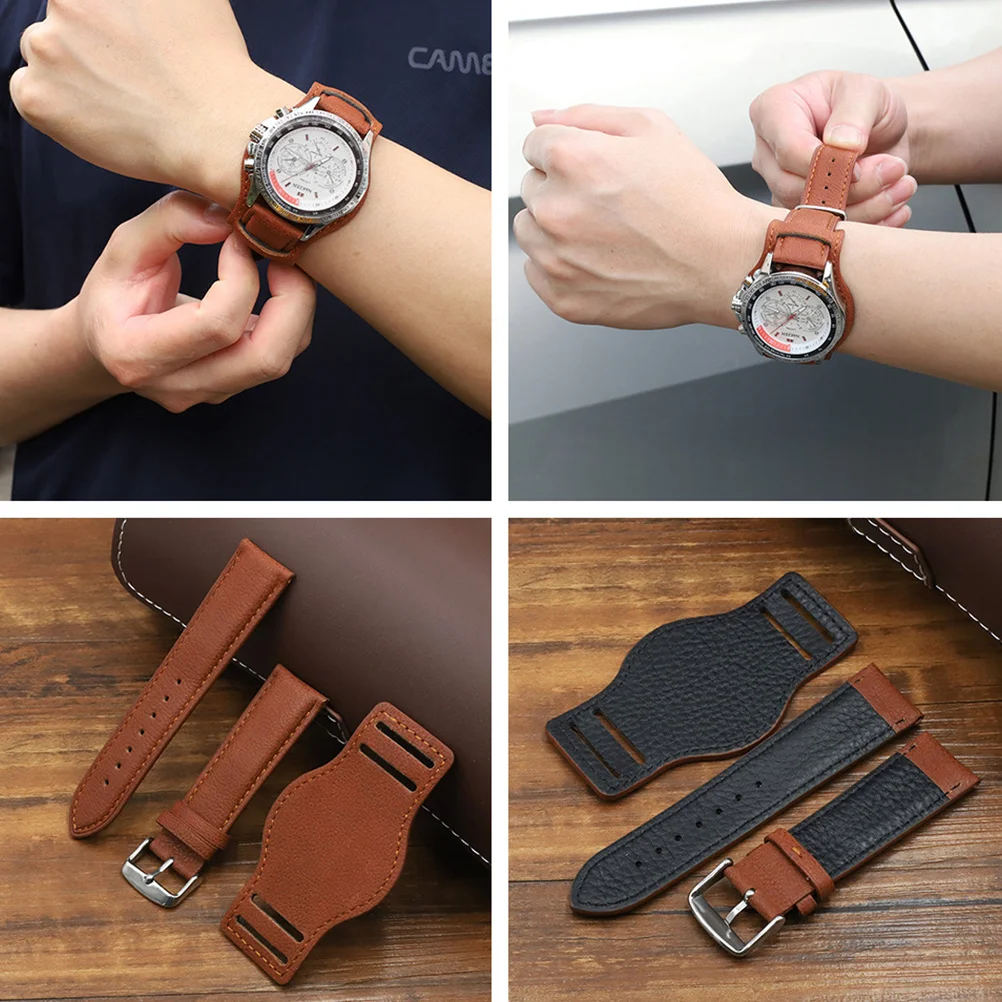 1Pcs Classical Cowhide Watch Strap Band Anti-Allergy Adjustable Comfortable Wrist Strap for Travel Cowhide Watchband 
1Pcs Classical Cowhide Watch Strap Band Anti-Allergy Adjustable Comfortable Wrist Strap for Travel Cowhide Watchband