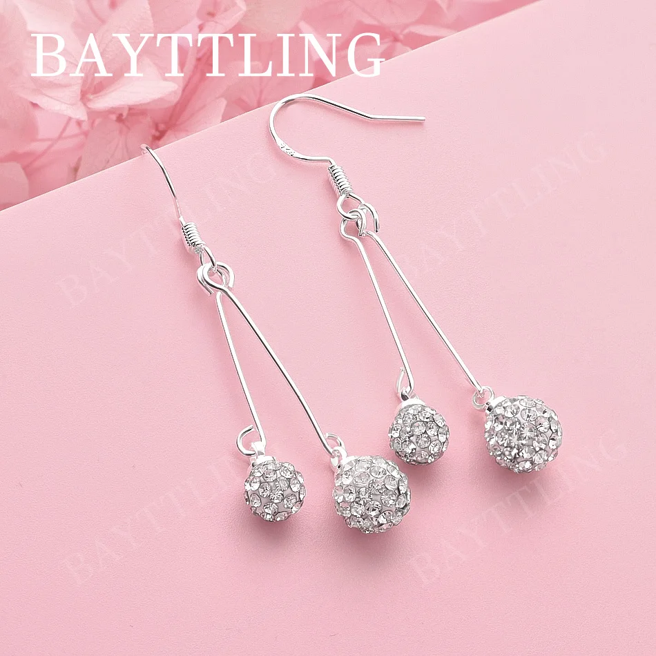 Изысканные сферические серьги из стерлингового серебра 925 пробы для женщин, модные аксессуары, свадебные подарки, ювелирные изделия
Изысканные сферические серьги из стерлингового серебра 925 пробы для женщин, модные аксессуары, свадебные подарки, ювелирные изделия