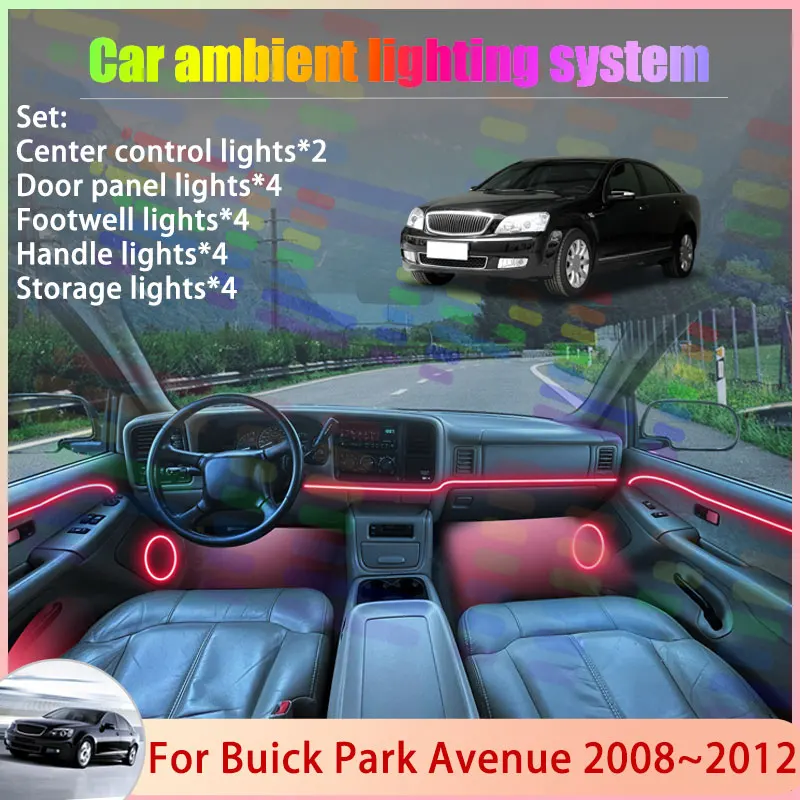 For Buick Park Avenue 2008~2012 MK3 3th Statesman 2/24 in 1 Car Atmosphere Light Lamp RGB Shade Ensemble Streamer Atmosphere Set
For Buick Park Avenue 2008~2012 MK3 3th Statesman 2/24 in 1 Car Atmosphere Light Lamp RGB Shade Ensemble Streamer Atmosphere Set