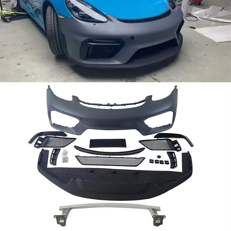 STLF For Porsches 718 Boxster Cayman Upgraded With GT4 Front Bumper PP Plastic Primer Body Kit
STLF For Porsches 718 Boxster Cayman Upgraded With GT4 Front Bumper PP Plastic Primer Body Kit