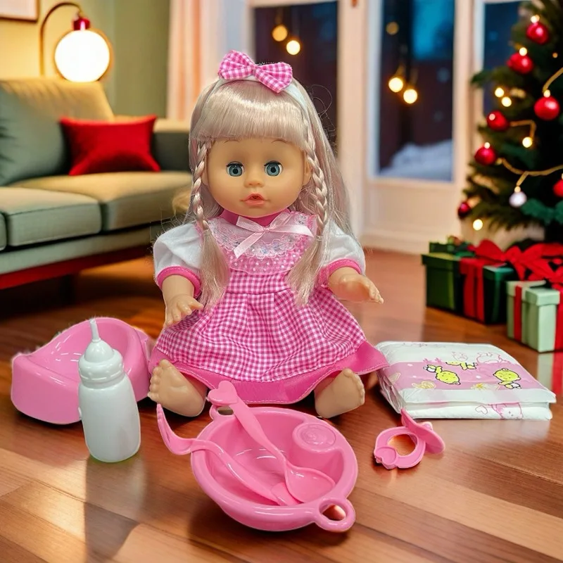 32cm Talking Newborn Doll Model Soft Reborn Baby Dolls Girl Gift Blinking Feeding Drinking Water Pee and Speak Girl Doll
32cm Talking Newborn Doll Model Soft Reborn Baby Dolls Girl Gift Blinking Feeding Drinking Water Pee and Speak Girl Doll