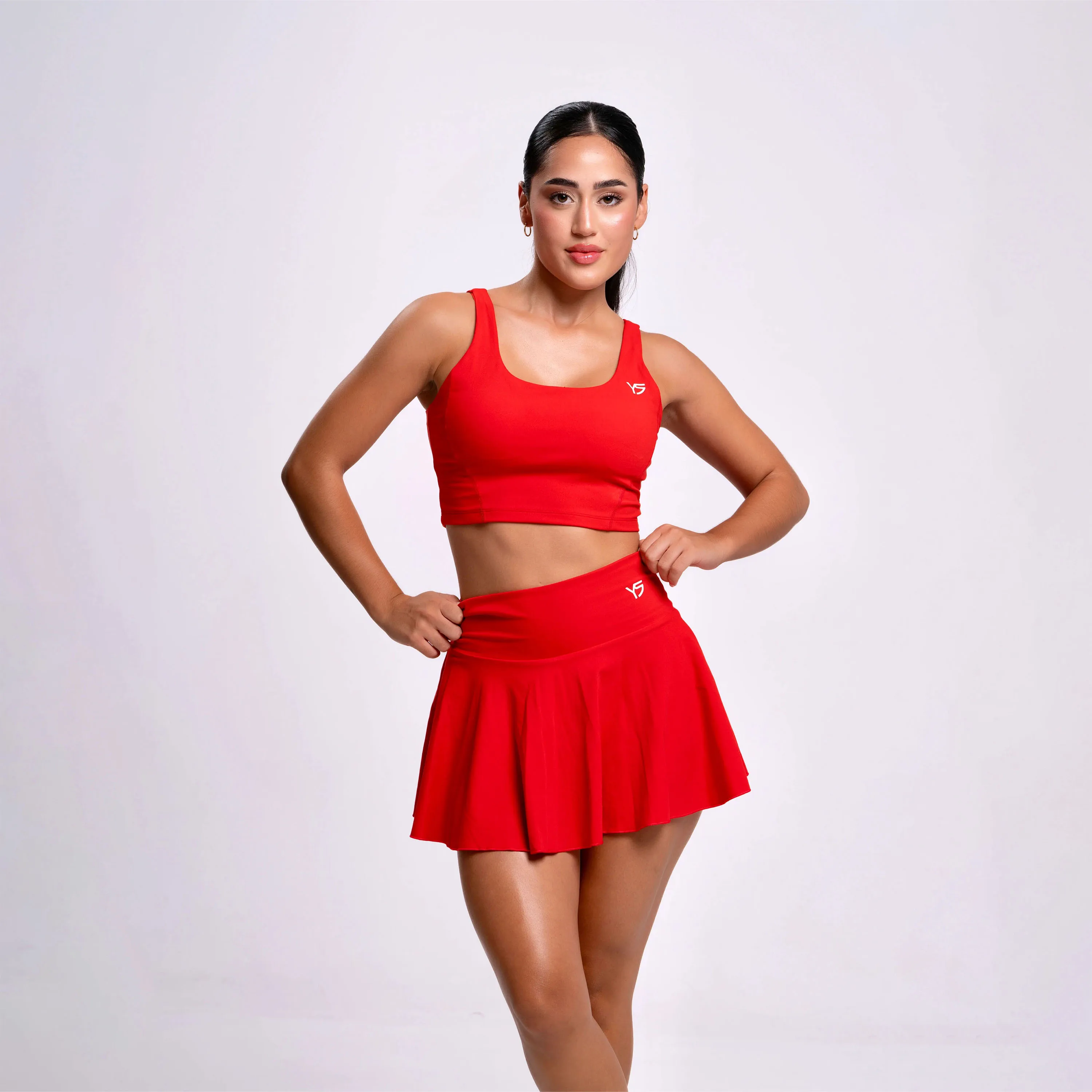 Yalisa Fit Tennis Skirt Suit Soft Hollow Breathable U Shape Sport Bra Top +tennis Skirt +sports Short Set Comprehensive Training
Yalisa Fit Tennis Skirt Suit Soft Hollow Breathable U Shape Sport Bra Top +tennis Skirt +sports Short Set Comprehensive Training