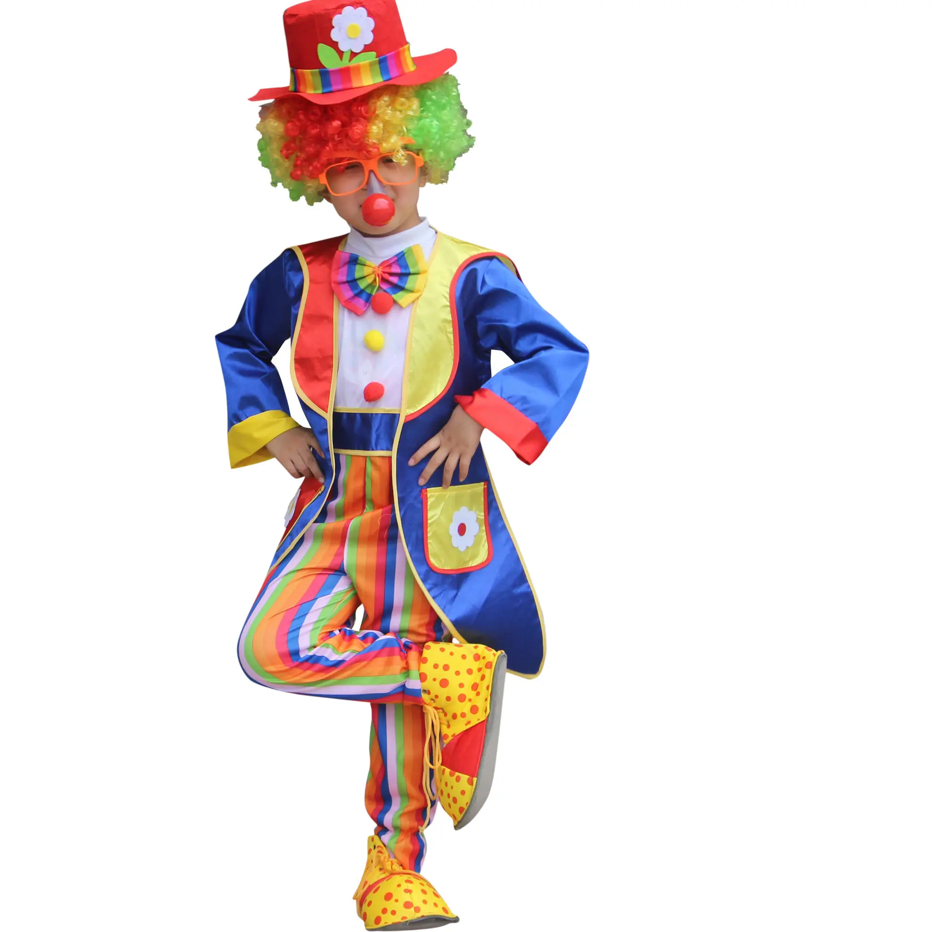 Children's Halloween Clown Costume Makeup Party Performance Outfit Boys' Clown Clothes Polyester Stage Performance Apparel
Children's Halloween Clown Costume Makeup Party Performance Outfit Boys' Clown Clothes Polyester Stage Performance Apparel