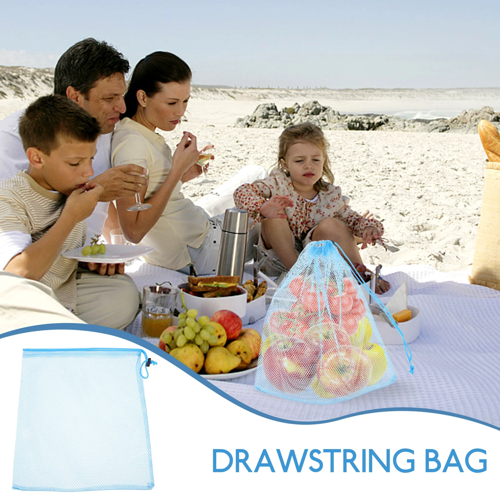 6 Pcs Mesh Bundle Pocket Portable Drawstring Bag Travel Storage Vegetable Pouch Polyester Cinch Backpack
6 Pcs Mesh Bundle Pocket Portable Drawstring Bag Travel Storage Vegetable Pouch Polyester Cinch Backpack