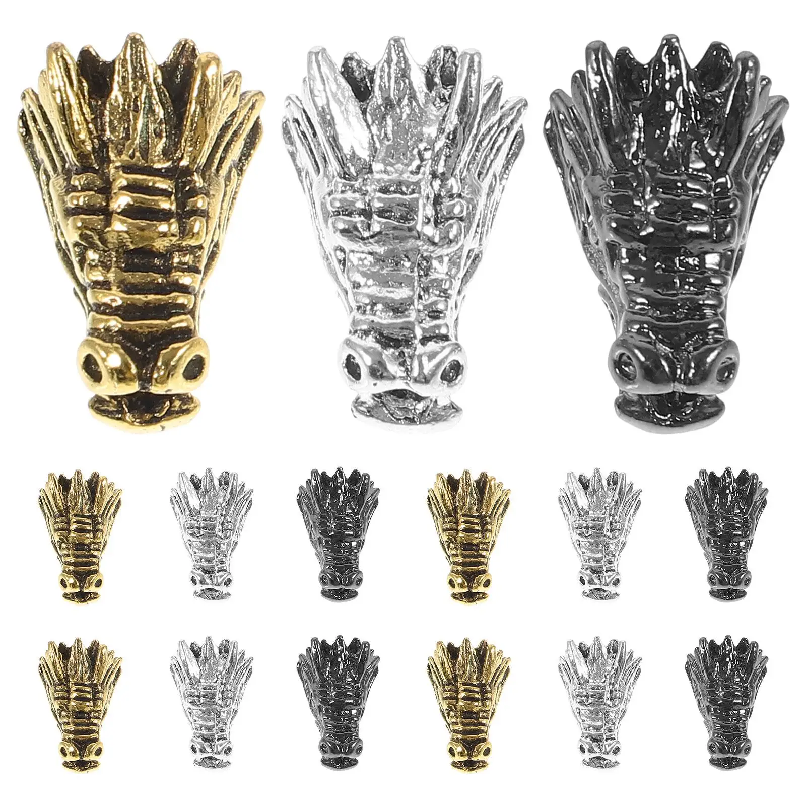 15 Pcs Faucet Accessories Beads Metal Dragon Charms for Craft Zinc Alloy Spacer Bracelet Making Small
15 Pcs Faucet Accessories Beads Metal Dragon Charms for Craft Zinc Alloy Spacer Bracelet Making Small
