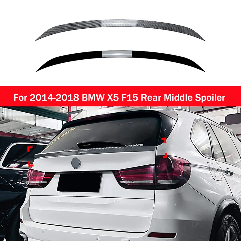 For 2014--2018 BMW X5 F15 Rear Middle Spoiler Wings Tail Lip Spoiler High Quali ABS Plastic Tuning Body Kit Accessories Styling
For 2014--2018 BMW X5 F15 Rear Middle Spoiler Wings Tail Lip Spoiler High Quali ABS Plastic Tuning Body Kit Accessories Styling