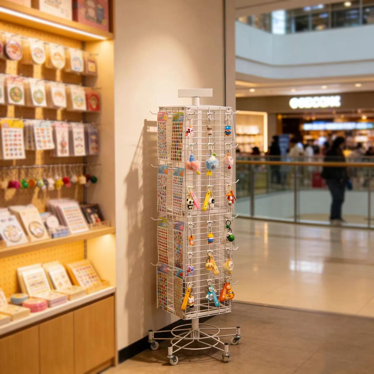 Floor Products Rotary Display Cabinet Sticker Keychain Jewelry Display Stand Stationery Store Display Rack
Floor Products Rotary Display Cabinet Sticker Keychain Jewelry Display Stand Stationery Store Display Rack