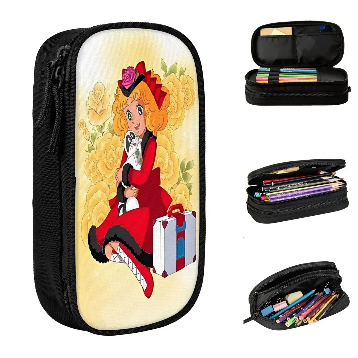 Cute Candy Candy Anime Pencil Case Fashion Cartoon Pen Box Bag Student Big Capacity Office Zipper Pencilcases
Cute Candy Candy Anime Pencil Case Fashion Cartoon Pen Box Bag Student Big Capacity Office Zipper Pencilcases