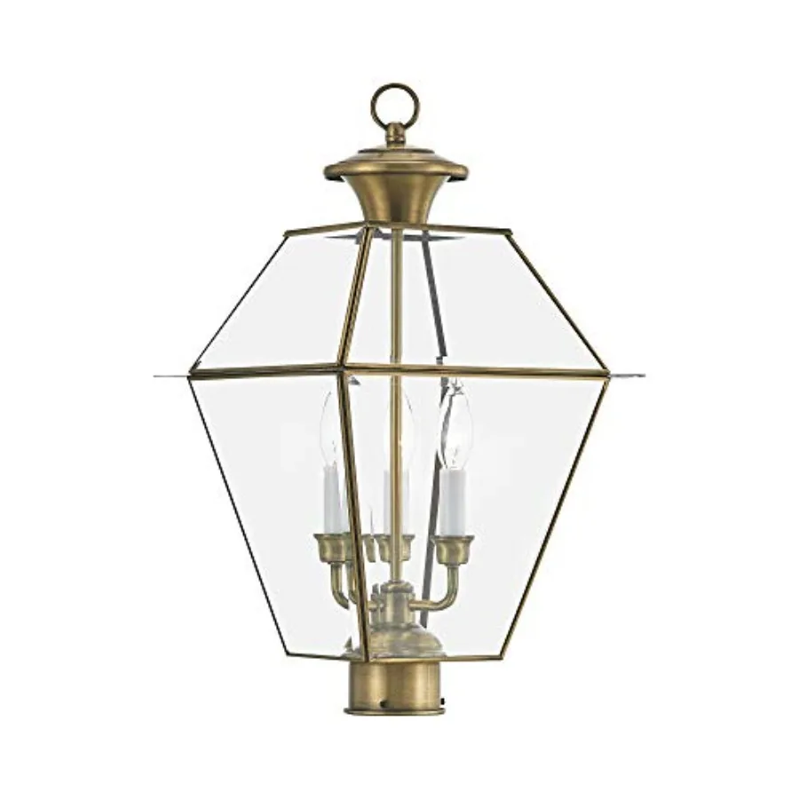3-Light Outdoor Post Head Lantern in Westover Bronze with Durable Metal Construction for Long-Lasting Outdoor Lighting
3-Light Outdoor Post Head Lantern in Westover Bronze with Durable Metal Construction for Long-Lasting Outdoor Lighting