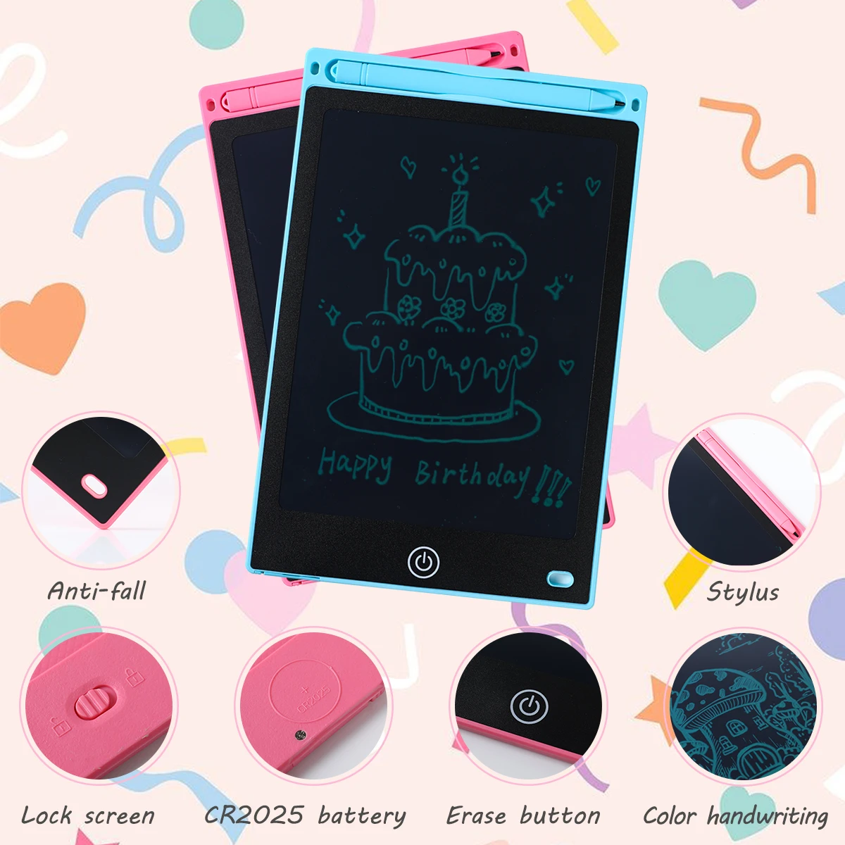 LCD Writing Tablet Drawing Board Educational Drawing Toys Sketchpad For Kids Students Magic Blackboard Toy Birthday Gifts
LCD Writing Tablet Drawing Board Educational Drawing Toys Sketchpad For Kids Students Magic Blackboard Toy Birthday Gifts