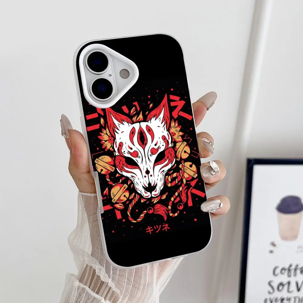 Kitsune Fox Mask Phone Case for iPhone 17 16 15 14 13 12 11 Air Pro Max Plus Jelly Dual Layer White Cover
Kitsune Fox Mask Phone Case for iPhone 17 16 15 14 13 12 11 Air Pro Max Plus Jelly Dual Layer White Cover