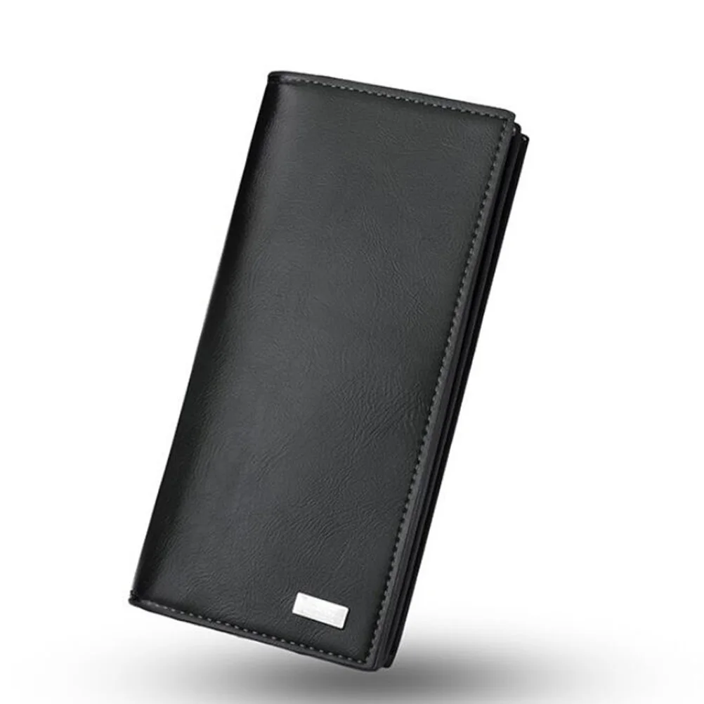 Men's Fashion PU Long Wallet Large Capacity Wallet for Check Credit Cards Cash (Black)
Men's Fashion PU Long Wallet Large Capacity Wallet for Check Credit Cards Cash (Black)