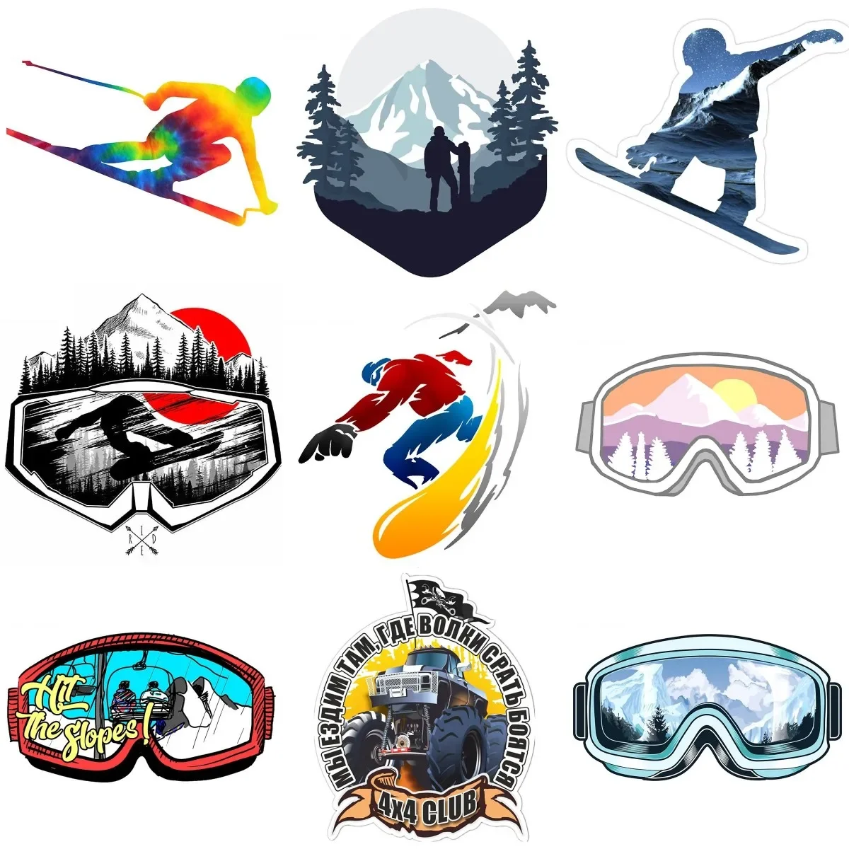 Creative Goggles Skiing PVC Sticker for Covered Scratch Decorate Snowboard Motorcycle Off-road Wall Room Table Decal Accessories
Creative Goggles Skiing PVC Sticker for Covered Scratch Decorate Snowboard Motorcycle Off-road Wall Room Table Decal Accessories