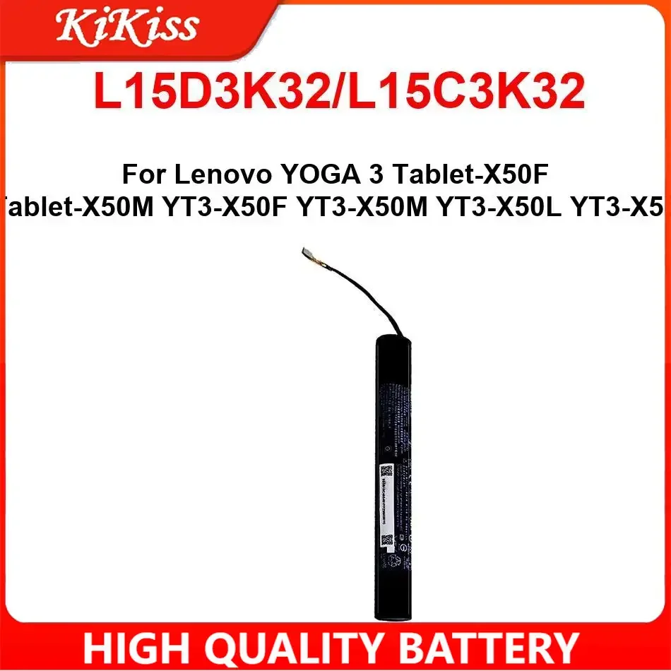 Для Lenovo YOGA 3 Tablet-X50F Tablet-X50M YT3-X50F YT3-X50M YT3-X50L YT3-X50 Экологичная батарея для планшета L15D3K32/L15C3K32
Для Lenovo YOGA 3 Tablet-X50F Tablet-X50M YT3-X50F YT3-X50M YT3-X50L YT3-X50 Экологичная батарея для планшета L15D3K32/L15C3K32