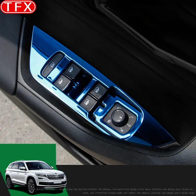 For Skoda Kodiaq 2017-2020 Car Door Panel Control Panel Protection Cover Sticker Stanless Steel Glass Lifting Auto Accessories
For Skoda Kodiaq 2017-2020 Car Door Panel Control Panel Protection Cover Sticker Stanless Steel Glass Lifting Auto Accessories