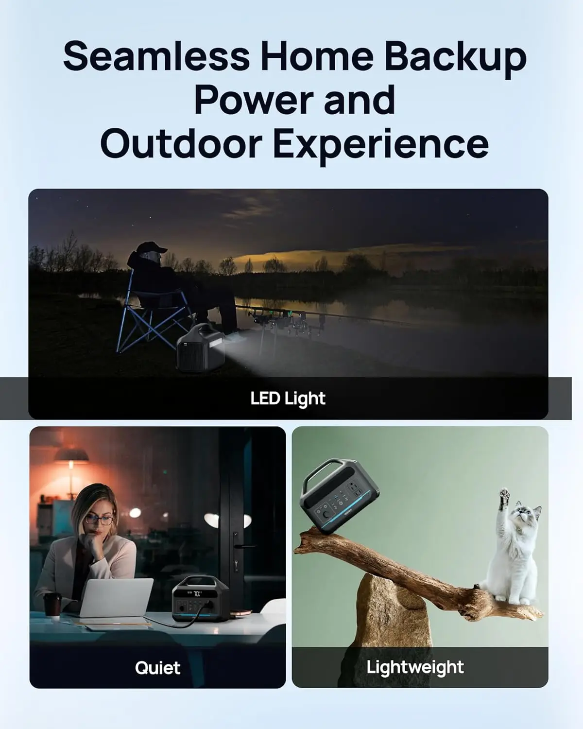 Big Clearance Sale Portable Power Station 600W(1200W Surge) - 288Wh(90,000mAh) Solar Generator LiFePO4 Battery with AC DC Outlet
Big Clearance Sale Portable Power Station 600W(1200W Surge) - 288Wh(90,000mAh) Solar Generator LiFePO4 Battery with AC DC Outlet