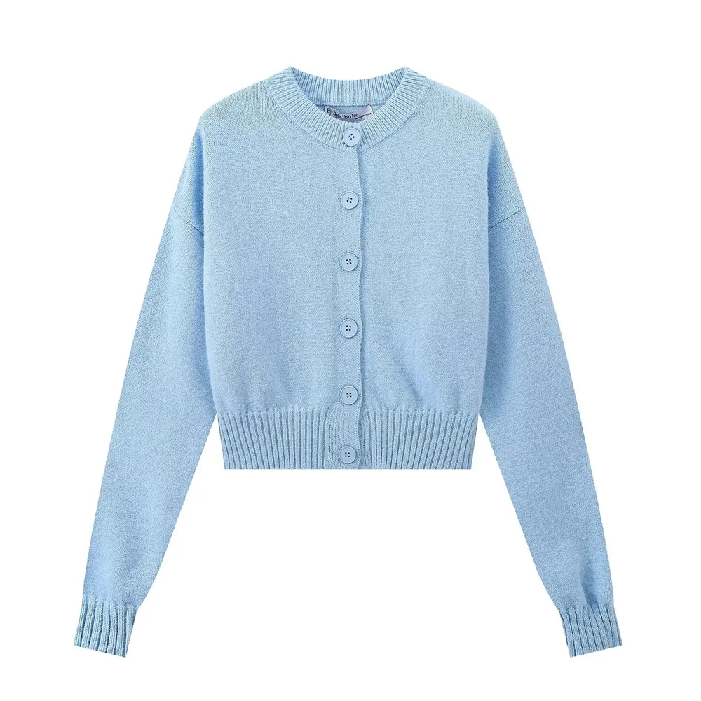 BM&MD&ZA2024 autumn and winter new women's clothing simple and versatile button soft long-sleeved knitted cardigan jacket
BM&MD&ZA2024 autumn and winter new women's clothing simple and versatile button soft long-sleeved knitted cardigan jacket
