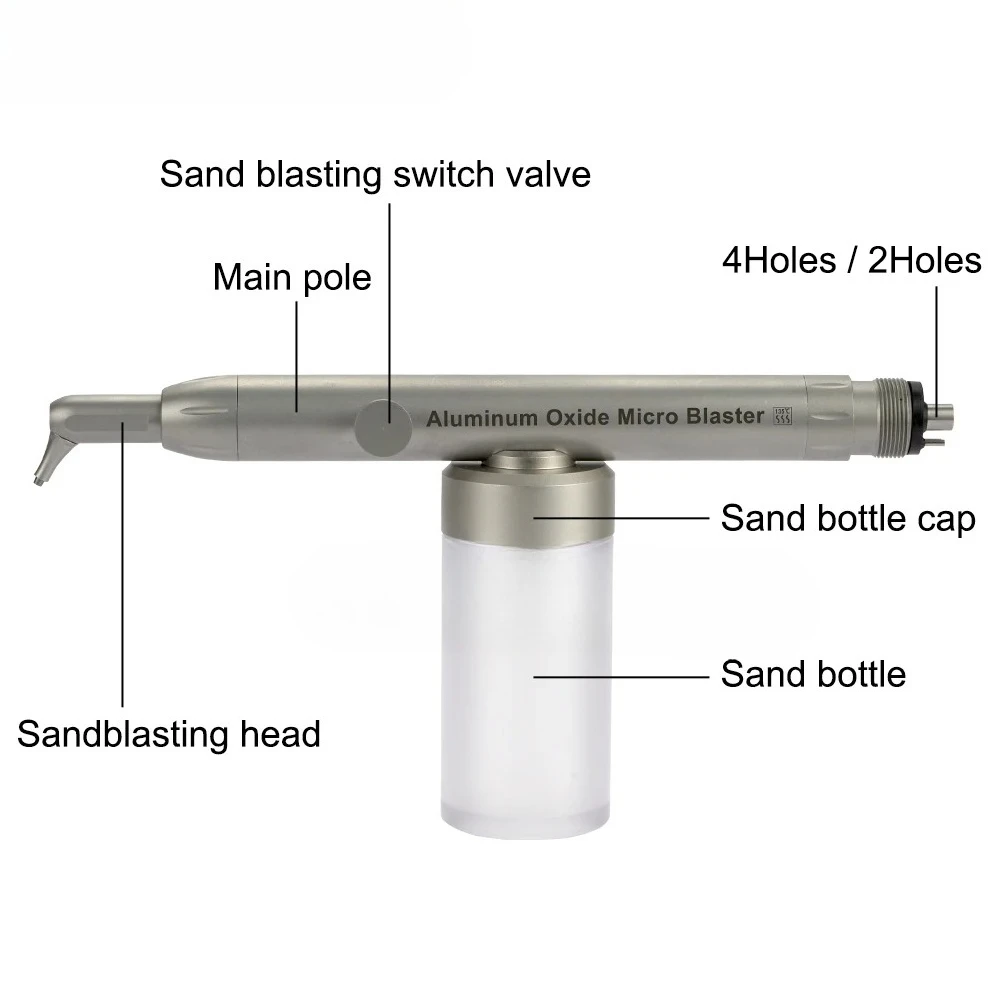 Стоматологический микроотталкиватель, пескоструйный пистолет, полировщик из оксида алюминия, воздушный абразивный полировщик, микробластер для стоматологической лаборатории и клиники 
Стоматологический микроотталкиватель, пескоструйный пистолет, полировщик из оксида алюминия, воздушный абразивный полировщик, микробластер для стоматологической лаборатории и клиники