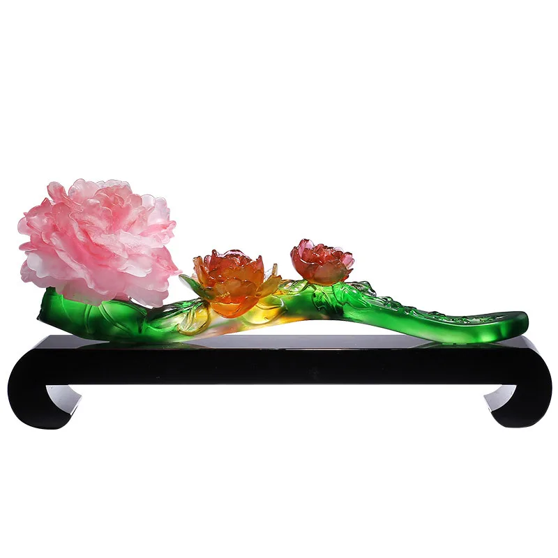 Glazed wealth auspicious peony ornament home goods company office decoration
Glazed wealth auspicious peony ornament home goods company office decoration