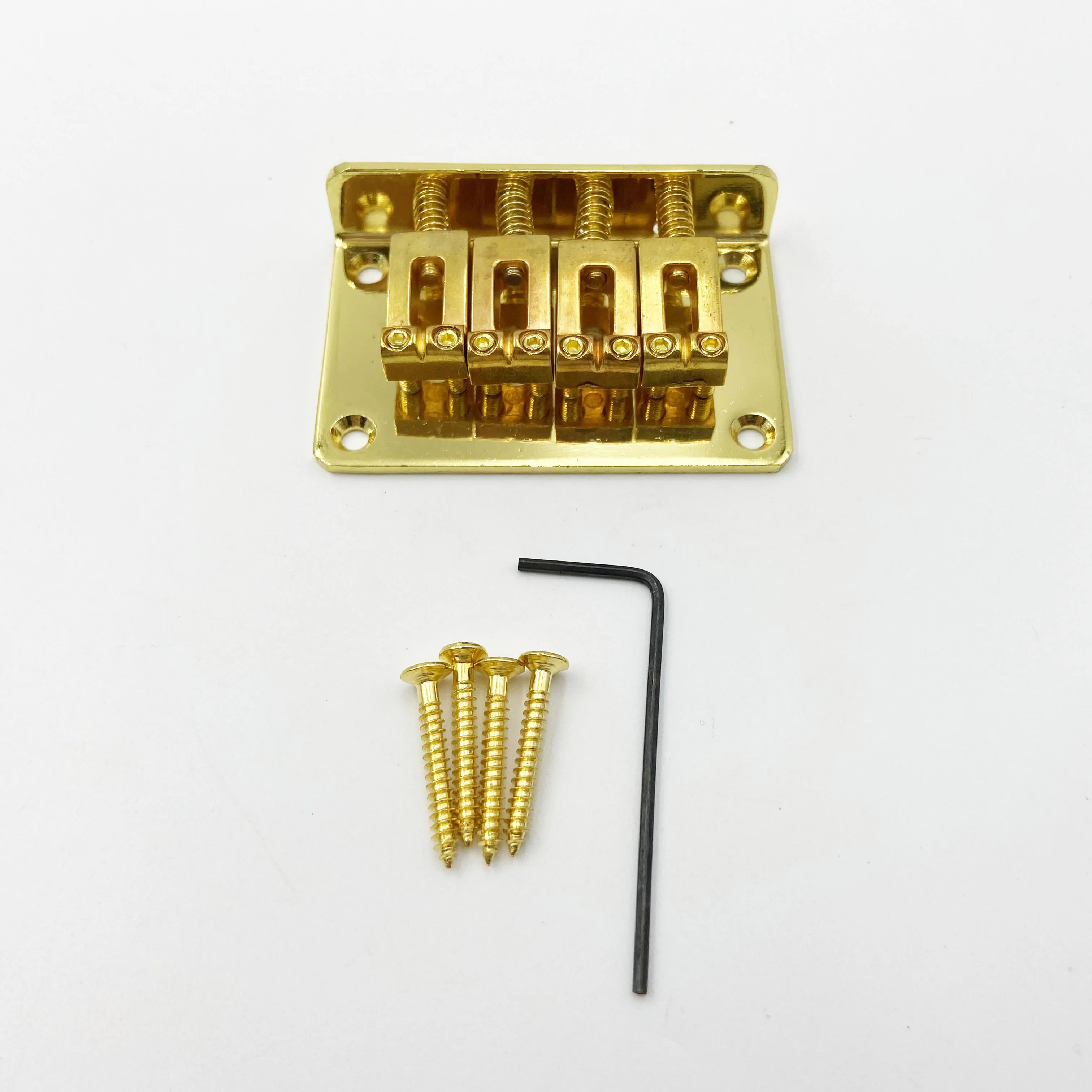 4-string Standard Size Electric Guitar Bridge Drawplate Ukulele Fixed Bridge Small Four-String Guitar Bridge