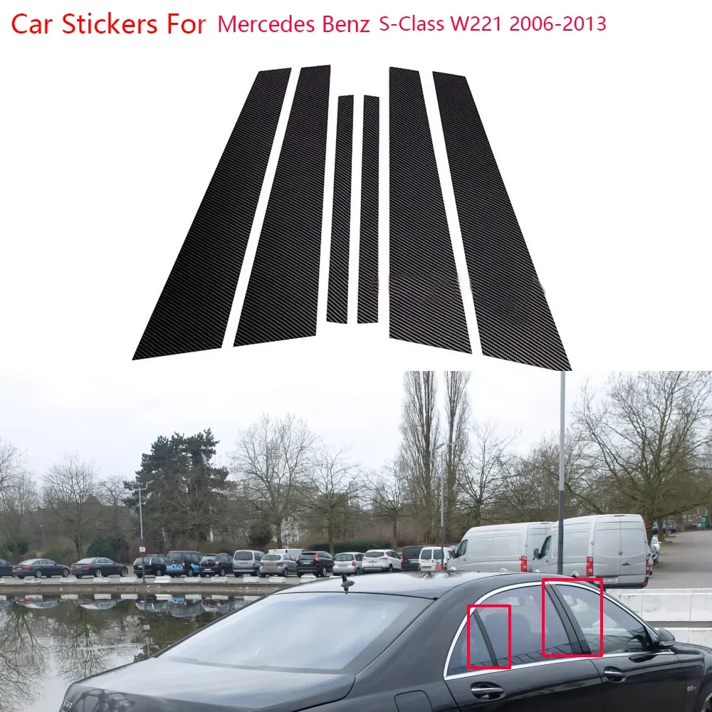 6Pcs/Set Middle Column PC Window Decoration B C Pillar Strip Stickers For Mercedes Benz S-Class W221 2006-2013 Car Accessories
6Pcs/Set Middle Column PC Window Decoration B C Pillar Strip Stickers For Mercedes Benz S-Class W221 2006-2013 Car Accessories