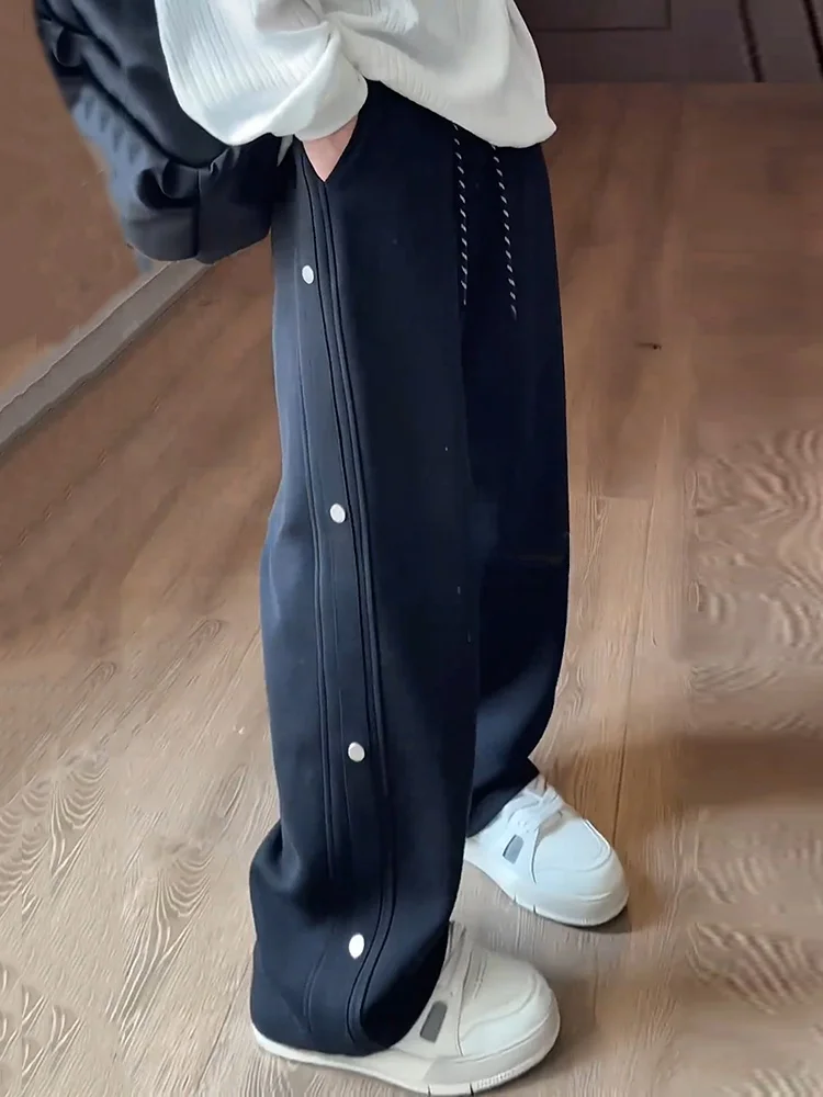 Cleanfit Sport Pants Men's Autumn Long Straight Tube Loose High Waist Extended Button Knife Sweatpants Casual Trousers
Cleanfit Sport Pants Men's Autumn Long Straight Tube Loose High Waist Extended Button Knife Sweatpants Casual Trousers