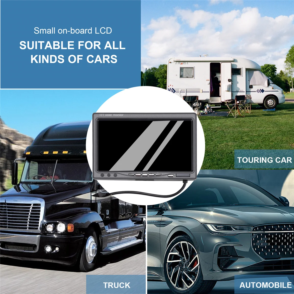 12V-24V 7 Inch TFT LCD Color HD Monitor for Car CCTV Reverse Rear View Backup Camera Automotive Electronic Accessories
12V-24V 7 Inch TFT LCD Color HD Monitor for Car CCTV Reverse Rear View Backup Camera Automotive Electronic Accessories