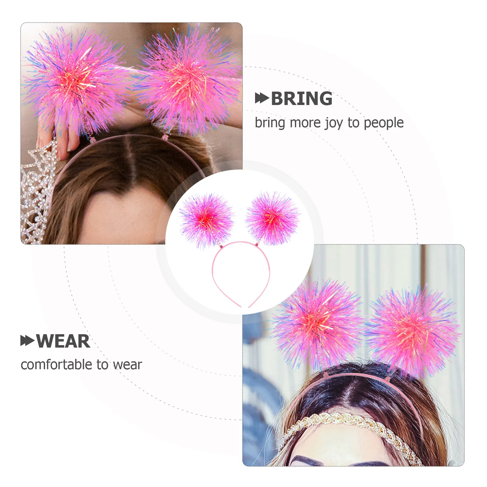 1 шт., повязка на голову с помпоном, сувениры для вечеринки, аксессуары на день рождения для женщин и девочек, новогодний фестиваль Святого Валентина, носимый кляп
1 шт., повязка на голову с помпоном, сувениры для вечеринки, аксессуары на день рождения для женщин и девочек, новогодний фестиваль Святого Валентина, носимый кляп