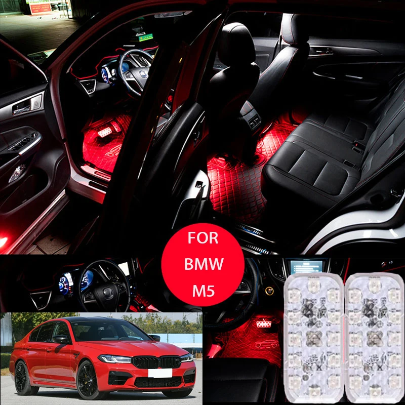 FOR Bmw-m5 LED Car Interior Ambient Foot Light Atmosphere Decorative Lamps Party decoration lights Neon strips
FOR Bmw-m5 LED Car Interior Ambient Foot Light Atmosphere Decorative Lamps Party decoration lights Neon strips