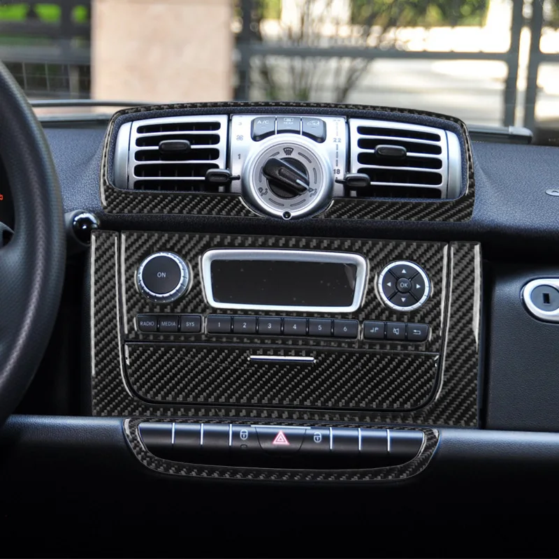 Suitable for 11-15 Mercedes-Benz smart fortwo car interior modified carbon fiber center console sticker
Suitable for 11-15 Mercedes-Benz smart fortwo car interior modified carbon fiber center console sticker