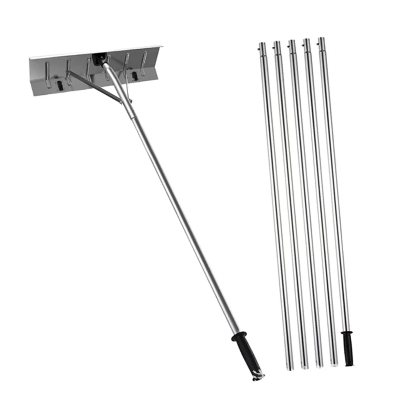 Snow Roof Rake Adjustable Length Snow Rake For House Roof Aluminum Snow Removal Rake with Wheel Ice Debris Removal Tools
Snow Roof Rake Adjustable Length Snow Rake For House Roof Aluminum Snow Removal Rake with Wheel Ice Debris Removal Tools