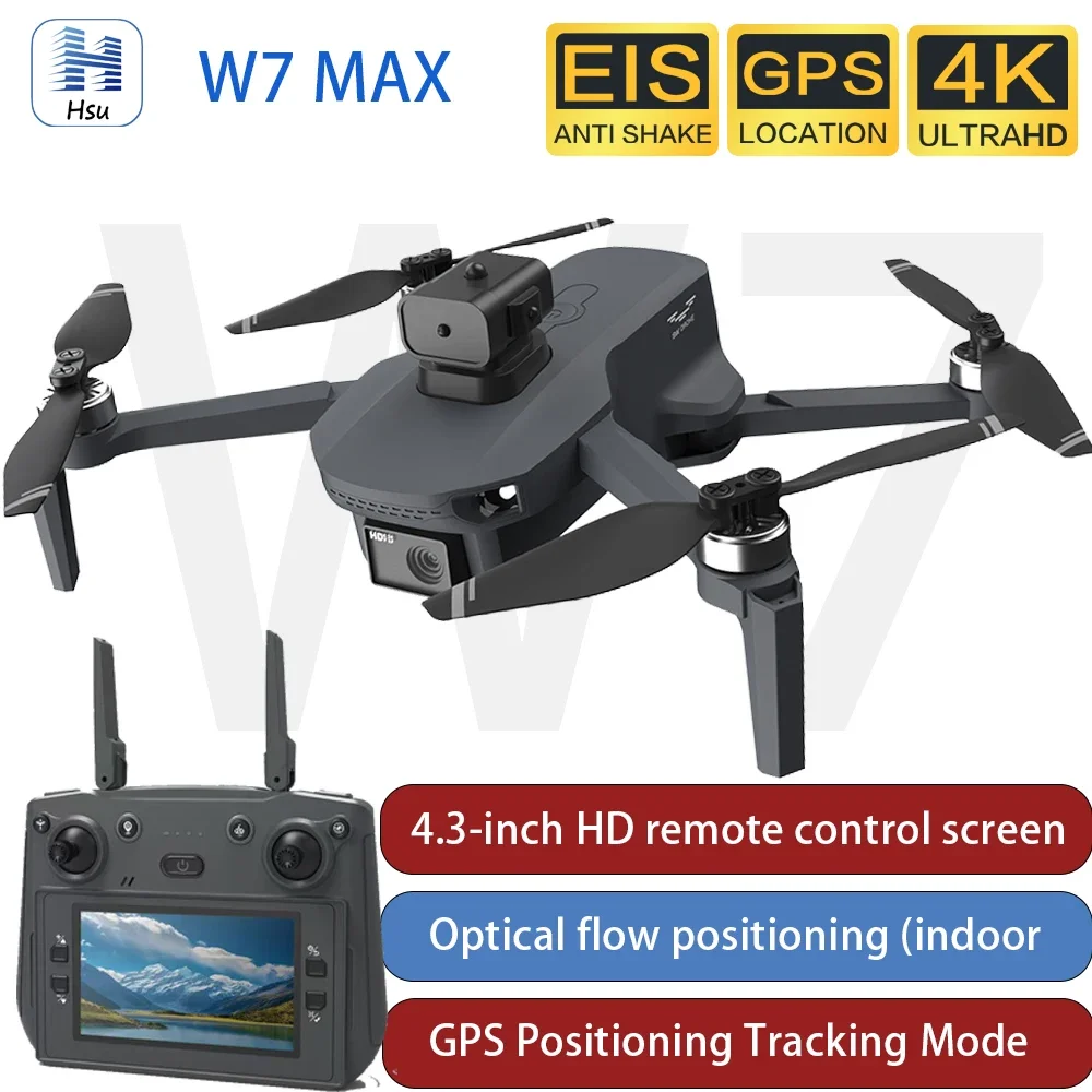 2025 W7/ W7 MAX Drone 4K HD Dual-Camera With Screen Remote Control 5G GPS Brushless Obstacle Avoidance RC Quadcopter Toys Gifts
2025 W7/ W7 MAX Drone 4K HD Dual-Camera With Screen Remote Control 5G GPS Brushless Obstacle Avoidance RC Quadcopter Toys Gifts