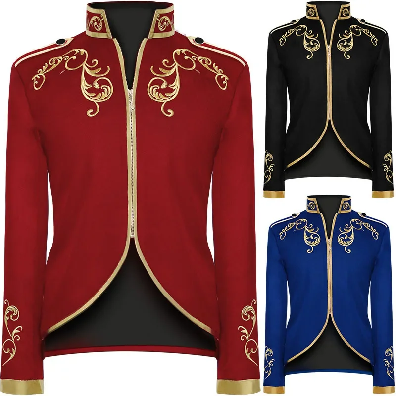 HOT! Golden Embroidery King Prince Renaissance Medieval Men Cosplay Adult Long Sleeve Party Jacket Outwear Coat S-5XL
HOT! Golden Embroidery King Prince Renaissance Medieval Men Cosplay Adult Long Sleeve Party Jacket Outwear Coat S-5XL
