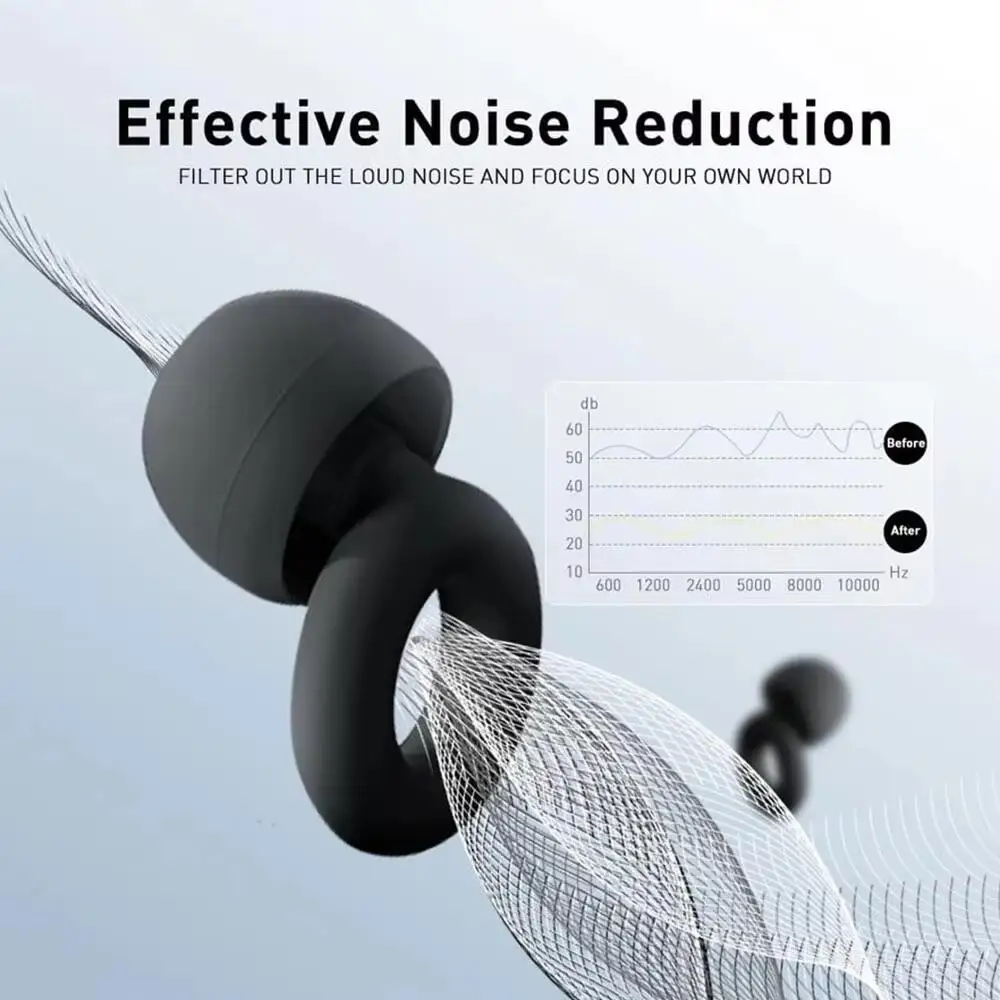 1 Pair Silicone Earplugs Soft Comfort Noise Reduction Ear Protection Reusable Soundproof Ear Plugs for Sleeping Swimming
1 Pair Silicone Earplugs Soft Comfort Noise Reduction Ear Protection Reusable Soundproof Ear Plugs for Sleeping Swimming
