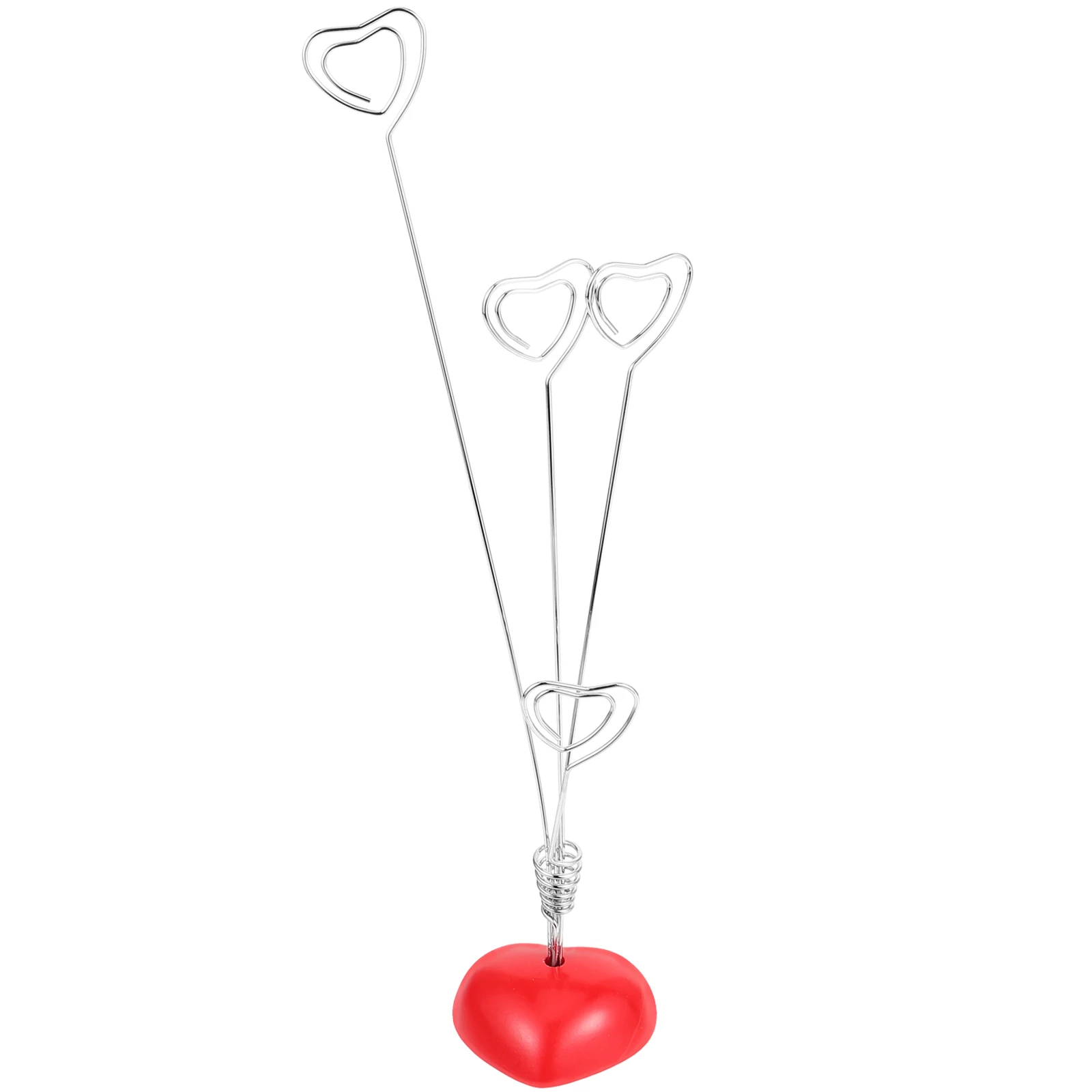 Heart Shaped Photo Holder Silver Red 4 Clips 10 3x3 Inch Base Clip Tree Note Memo Decor Desk Shelf Picture Frame
Heart Shaped Photo Holder Silver Red 4 Clips 10 3x3 Inch Base Clip Tree Note Memo Decor Desk Shelf Picture Frame