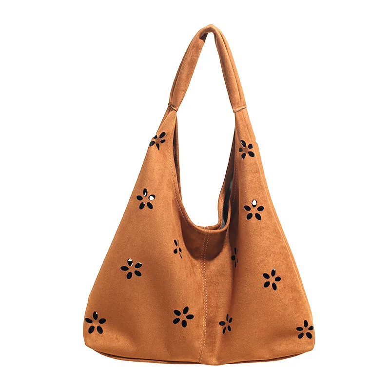 Autumn Winter Retro Hollowed-out Faux Suede Single-shoulder Bag Women 2025 New Large-capacity Commuter Tote Bag Casual Handbag
Autumn Winter Retro Hollowed-out Faux Suede Single-shoulder Bag Women 2025 New Large-capacity Commuter Tote Bag Casual Handbag