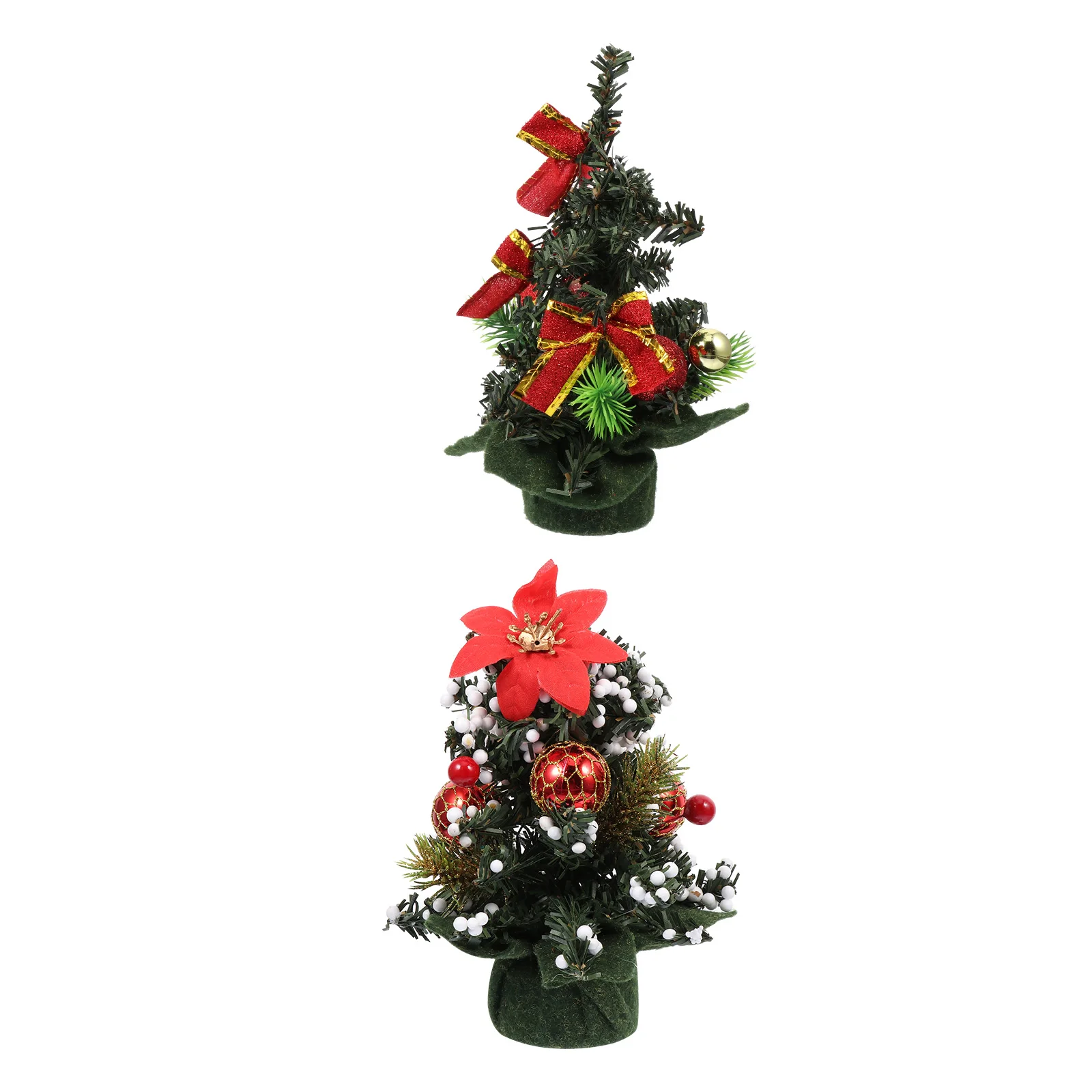 2 Pcs Christmas Decorations Tree Ornaments Showcase Small Xmas Tabletop Desktop Red Miniature Plastic
2 Pcs Christmas Decorations Tree Ornaments Showcase Small Xmas Tabletop Desktop Red Miniature Plastic