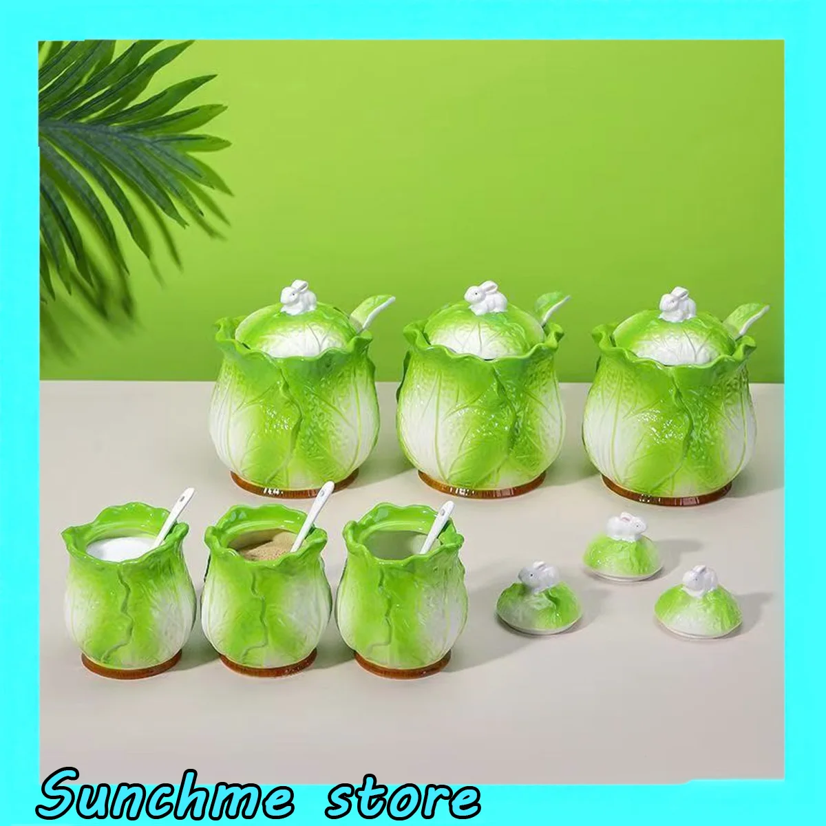 Creative Ceramic Chinese Cabbage Salt Jar with Lid and Spoon Seasoning Container for Sugar Kitchen Spice Pot Condiment Holder
Creative Ceramic Chinese Cabbage Salt Jar with Lid and Spoon Seasoning Container for Sugar Kitchen Spice Pot Condiment Holder