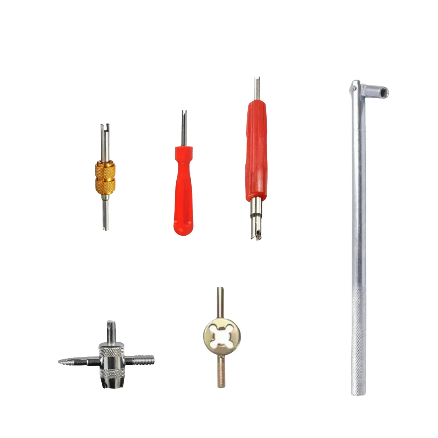 6-Piece Set Tire Valve Core Wrench Tool Kit - Automotive Repair Equipment
6-Piece Set Tire Valve Core Wrench Tool Kit - Automotive Repair Equipment