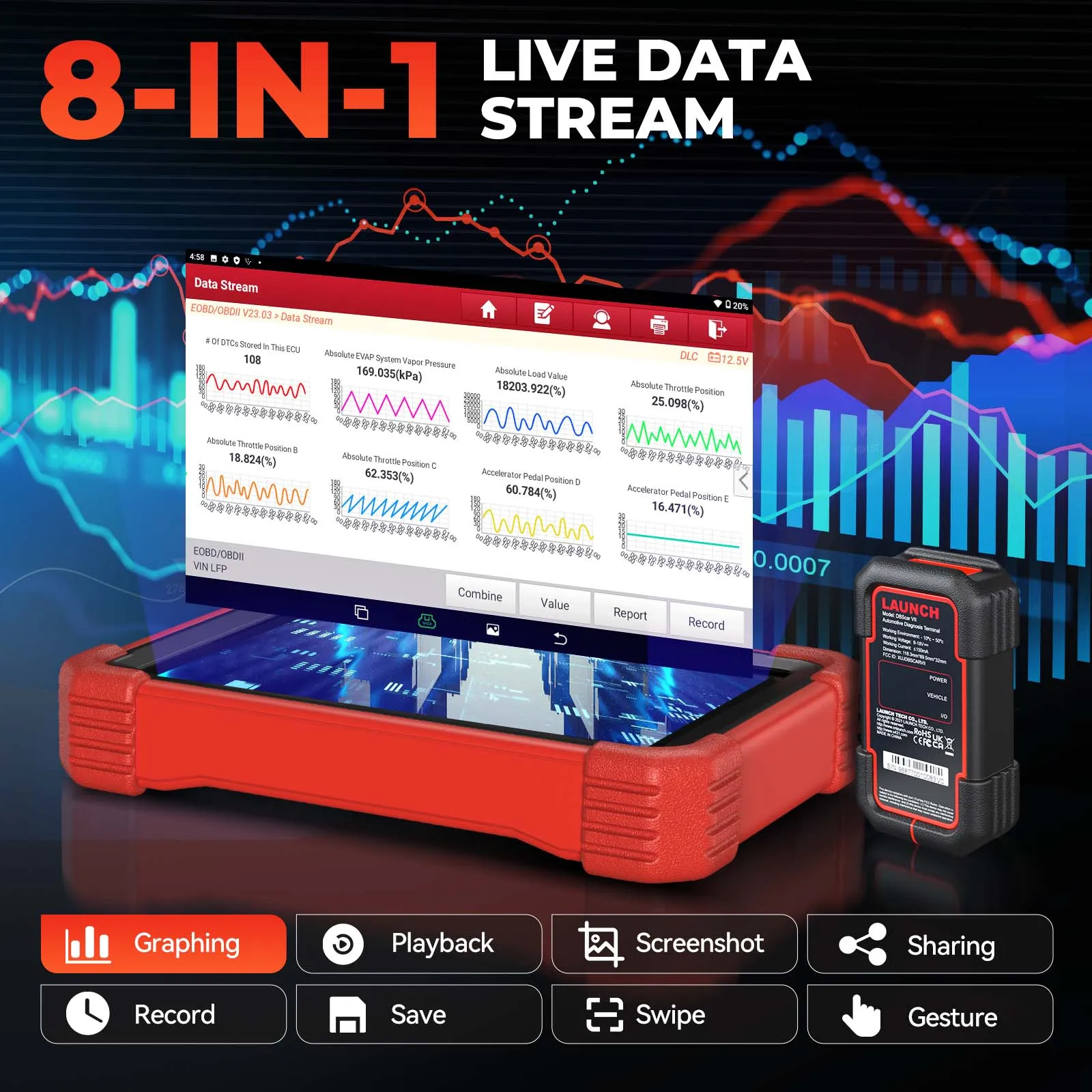 LAUNCH X431 CRP919XBT OBD2 Scanner Automotive Diagnostic Tools Car CANFD DOIP ECU Coding Professional Scan Free Shipping
LAUNCH X431 CRP919XBT OBD2 Scanner Automotive Diagnostic Tools Car CANFD DOIP ECU Coding Professional Scan Free Shipping