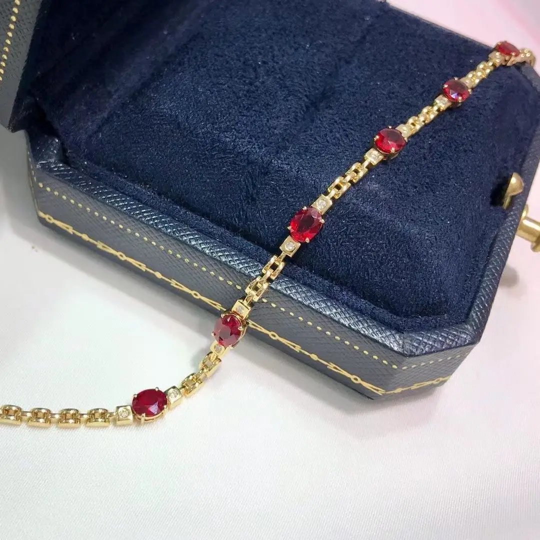 light luxury silver inlaid ruby diamond bracelet chain charm for women exquisite high-end engagement jewelry
light luxury silver inlaid ruby diamond bracelet chain charm for women exquisite high-end engagement jewelry
