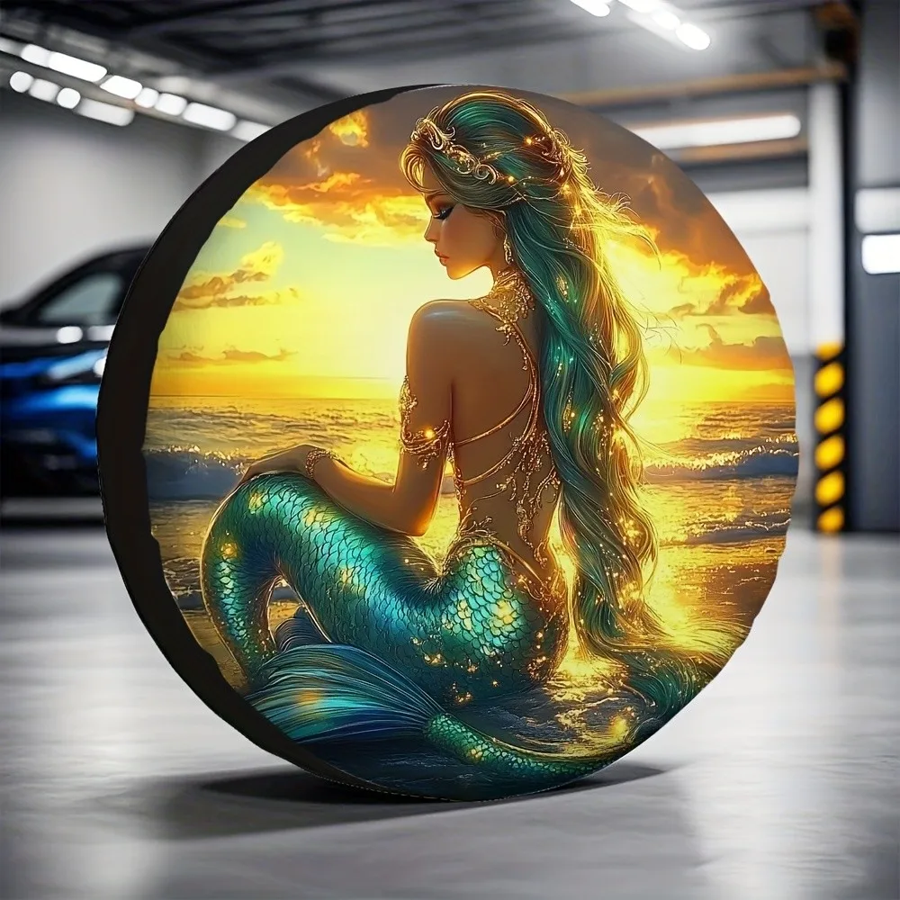 Sparkling Mermaid Spare Tire Cover Waterproof Polyester Outdoor SUV Trailer Accessory
Sparkling Mermaid Spare Tire Cover Waterproof Polyester Outdoor SUV Trailer Accessory