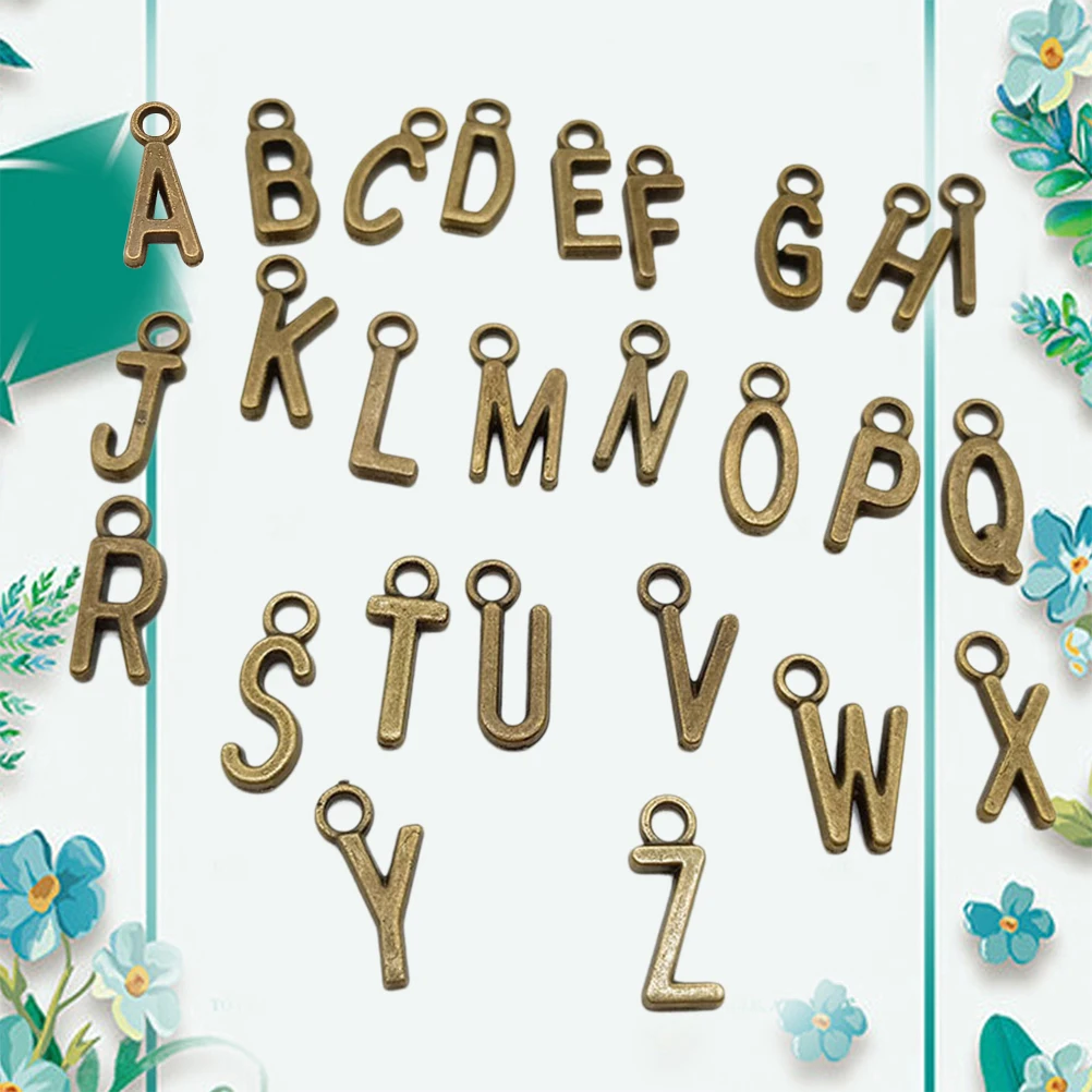 4 Sets 26 Letters Vintage Plated Alloy Charms Jewelry Making Necklace Bracelet Keychain Decor Accessories Ancient Green Durable
4 Sets 26 Letters Vintage Plated Alloy Charms Jewelry Making Necklace Bracelet Keychain Decor Accessories Ancient Green Durable