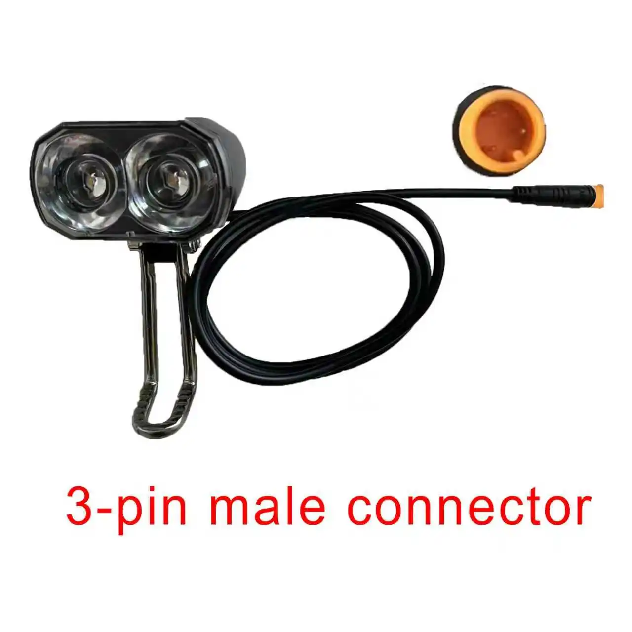 Nulkomma Electric Bicycle Headlight 36V 48V Waterproof Connector 3-Pin Male Bicycle Accessories Bicycle Light LED Light
Nulkomma Electric Bicycle Headlight 36V 48V Waterproof Connector 3-Pin Male Bicycle Accessories Bicycle Light LED Light