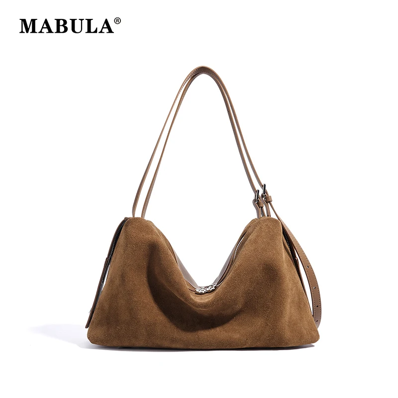 MABULA Fall Winter Handbags Women Cowhide Shoulder Bags Retro Crossbody Bags with Adjustable Shoulder Strap High-end Pillow Bag
MABULA Fall Winter Handbags Women Cowhide Shoulder Bags Retro Crossbody Bags with Adjustable Shoulder Strap High-end Pillow Bag