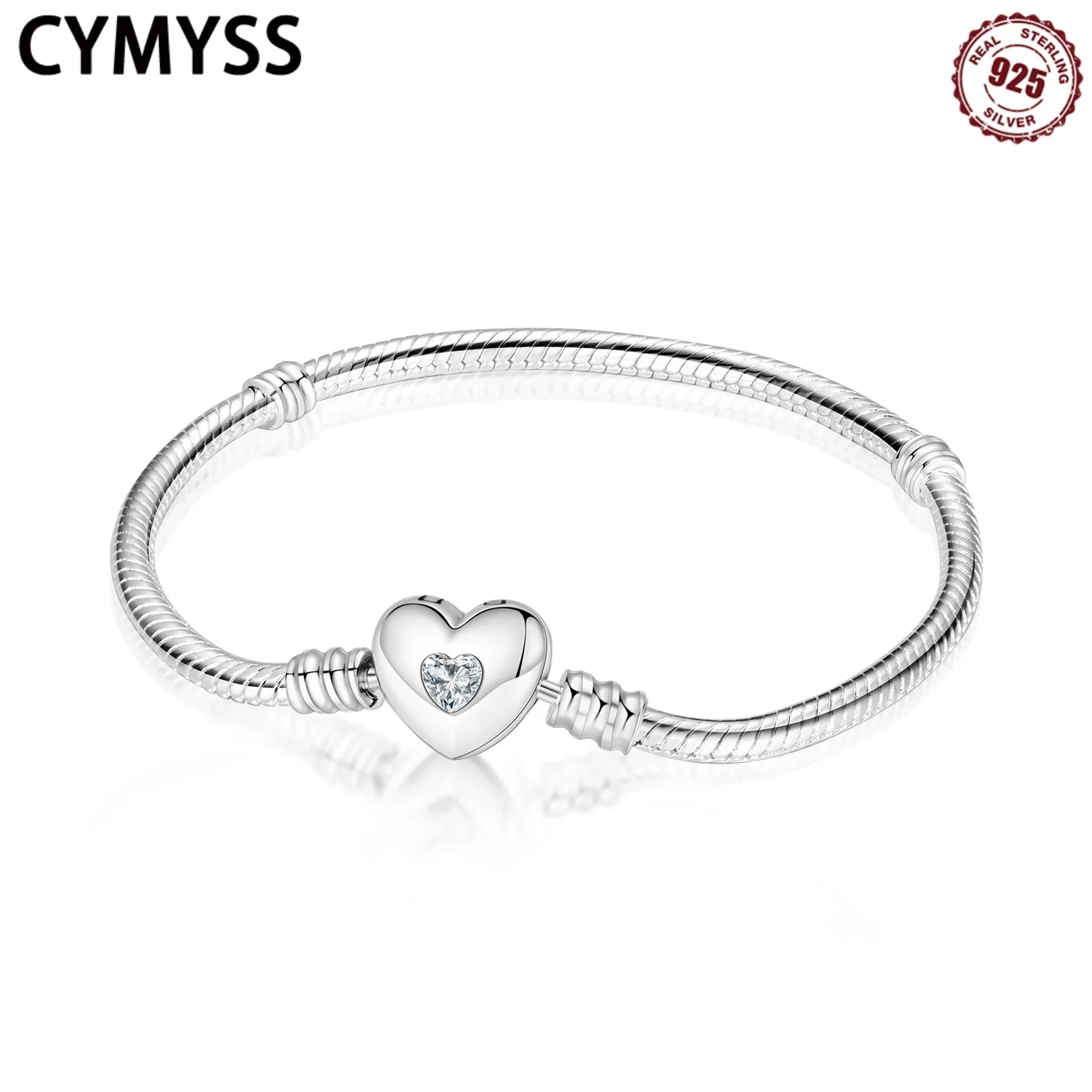 CYMYSS 2025 NEW 925 Sterling Silver Zircon Simple Love Women's Bracelet Boutique Birthday Party Gift Jewellery Woman Bracelet
CYMYSS 2025 NEW 925 Sterling Silver Zircon Simple Love Women's Bracelet Boutique Birthday Party Gift Jewellery Woman Bracelet